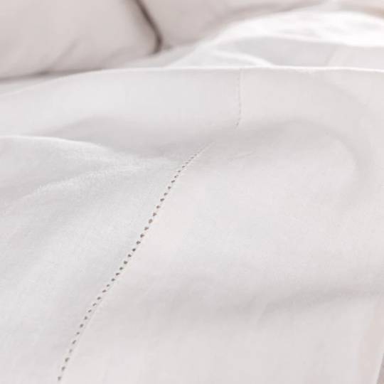 Seneca - Union Hemstitch Sheet / Pillowcase Sets - White