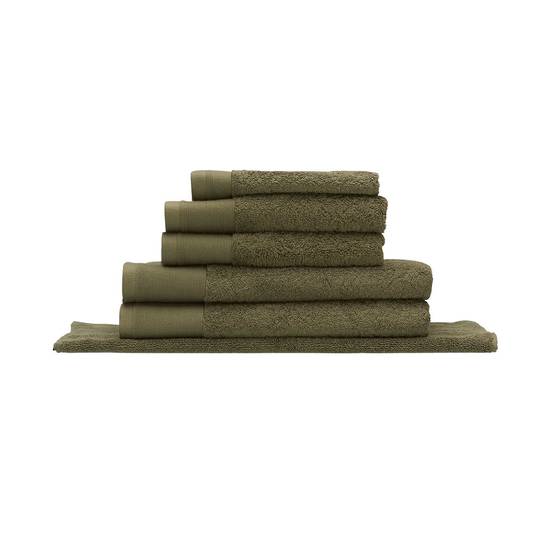 Seneca - Vida Organic Towels, Face Clothes, Hand Towels, Bath Mats - Olive