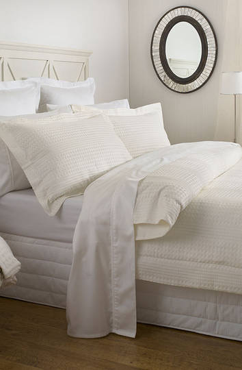 Baksana - Waffle Piquet Cream Duvet Set - ON SALE