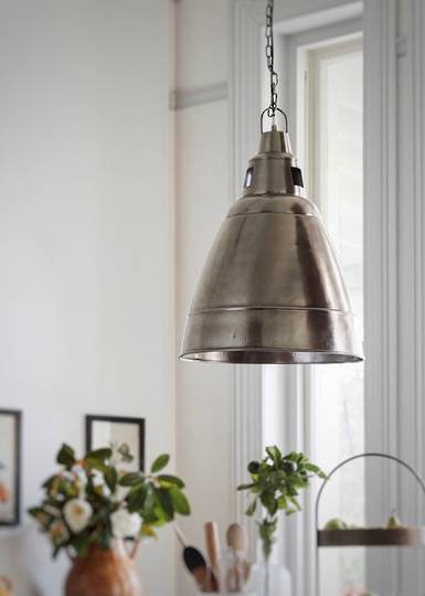 French Country - Alexia  - Iron Lamp Silver Finish