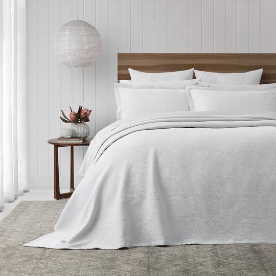 Baksana - Porto Bedspread Set - White