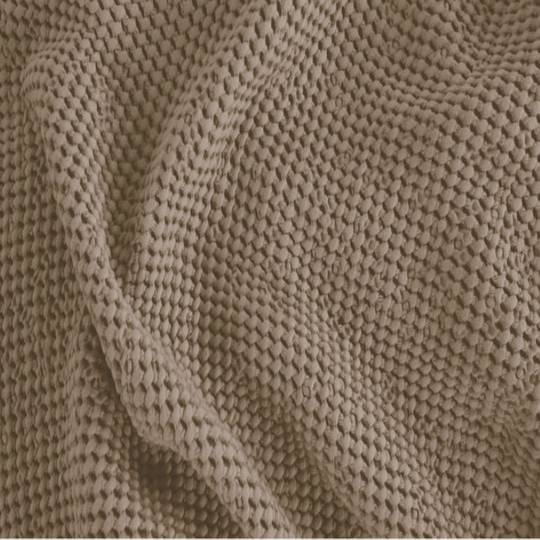 Baksana - New Bliss Stonewashed Throw/Blanket/ Eurocase/Cushion - Beige