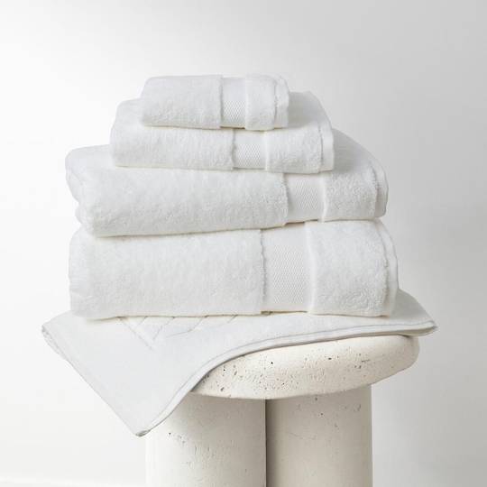 Baksana - Bergama Towels - White