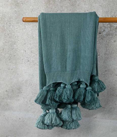 MM Linen - Birch Throw - Seafoam