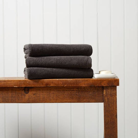 Seneca - Christy Brixton Towels, Hand Towels, Bath Mats - Liquorice