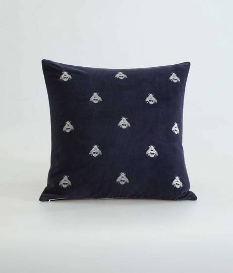 MM Linen - Buzz Cushions - Navy