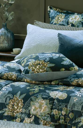 Bianca Lorenne - Chabana - Comforter / Pillowcase/Eurocase/Cushion - Prussian Blue