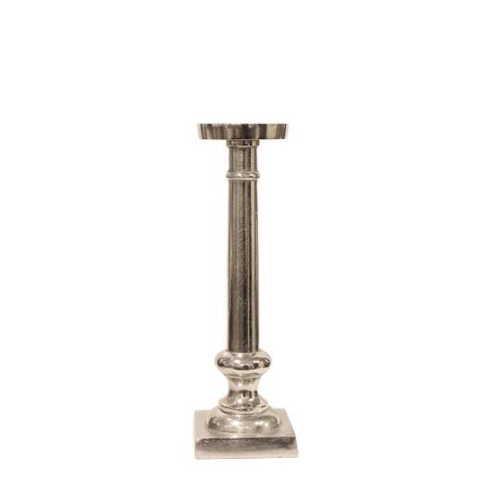 French Country - Como Candle Stick - Small - Silver