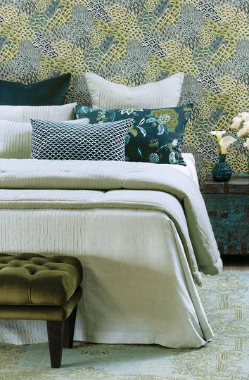 Bianca Lorenne - Kaiyu Bedspread /Pillowcase and Eurocase Sold Separately - Seafoam