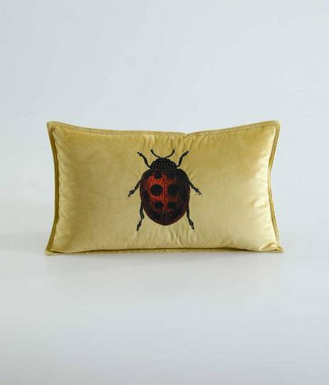 MM Linen - Ladybird Cushion
