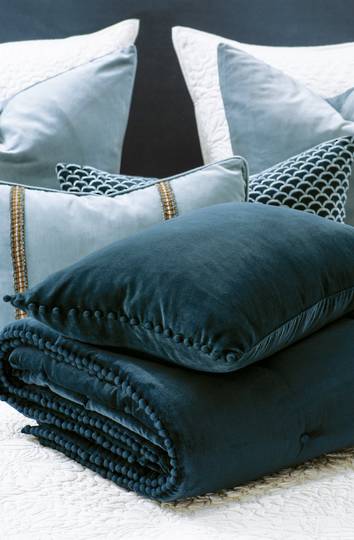 Bianca Lorenne - Mateo Comforter/ Eurocase /Cushion - Prussian Blue