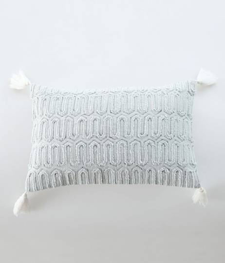 MM Linen - Messina Cushion - Duckegg