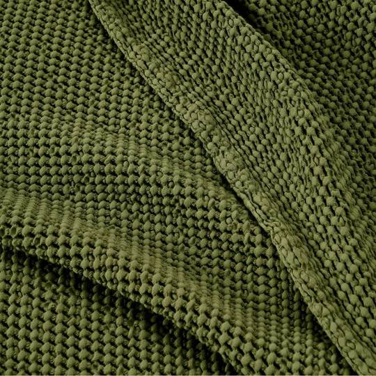 Baksana - New Bliss Stonewashed Throw/Blanket/ Eurocase - Olive