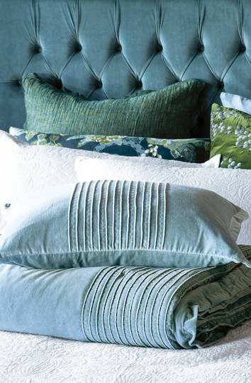 Bianca Lorenne - Piega - Comforter / Pillowcase/Eurocase/Cushion - Smoke Blue