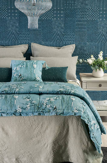 Bianca Lorenne - Senpo Bedspread Pillowcase and Eurocase Sold Separately - Fog