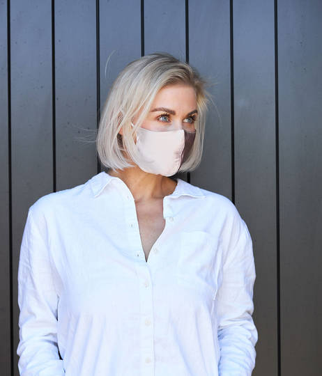 MM Linen - Silk Face Masks - Blush