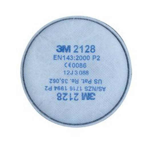 3M™ Particulate Filter 2128, P2, with Nuisance Level Organic Vapour/Acid Gas Relief