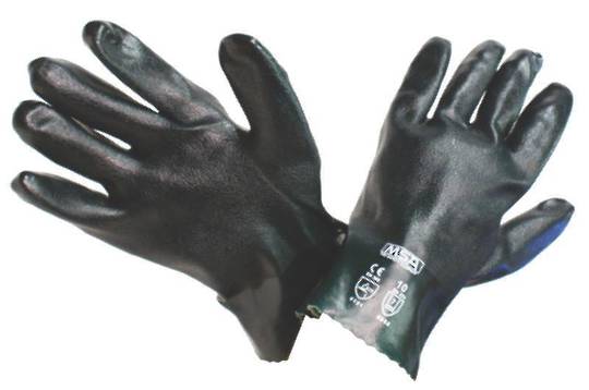 Green Double Dip PVC Coated Gloves