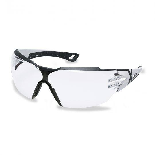 Uvex Pheos CX2 White/Black Frame Spectacles - Clear HC-AF