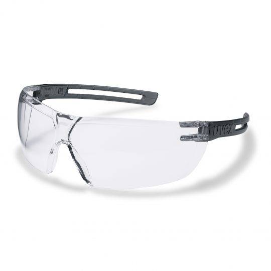 Uvex X-Fit Grey Frame Spectacles - Clear HC-AF