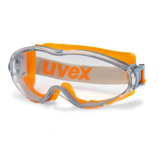 Uvex Ultrasonic Vented Orange/Grey Frame Goggle - Clear HC-AF