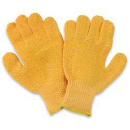 Orange Knitted Lattice Glove
