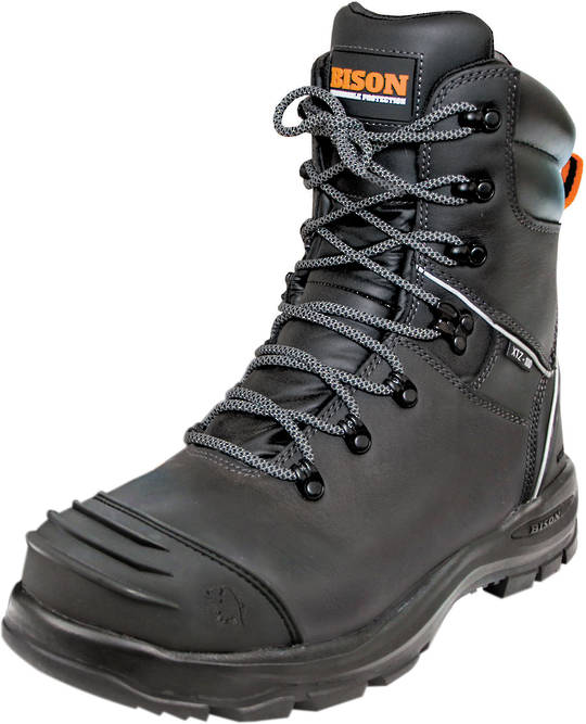 Bison XT Extreme High Leg Zipped Safety Boot - SZ 7 only