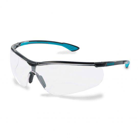 Uvex Sportstyle Black/Blue Frame Spectacles - Clear HC
