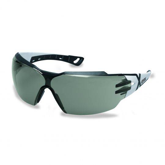 Uvex Pheos CX2 White/Black Frame Spectacles - Smoke HC-AF
