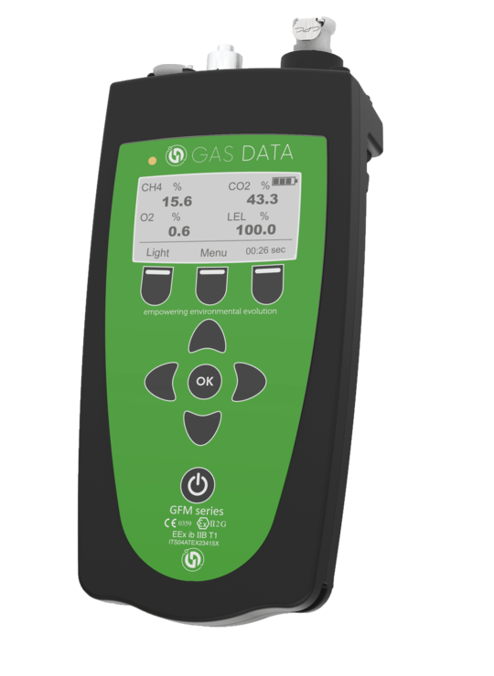 Gas Data GFM436 Portable Compliance Gas Analyser (Landfill & Flow Measurement)