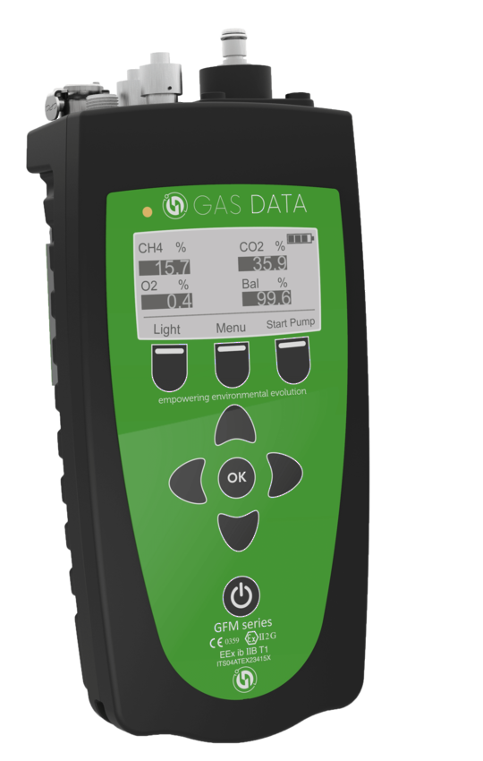 Gas Data GFM426 ATEX Portable Landfill Gas Extraction Analyser