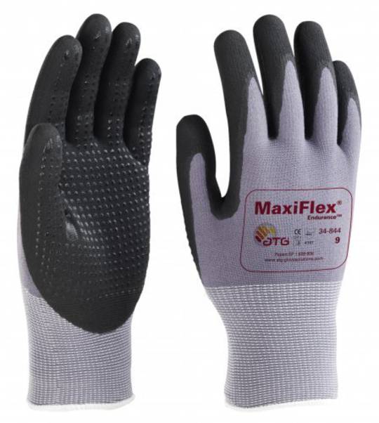 ATG Maxiflex Endurance - Finger Coated with Nitrile Dotted Palms & Fingers
