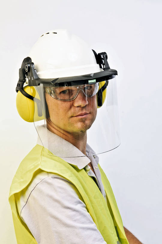 MSA V-Gard Helmet Faceshield System