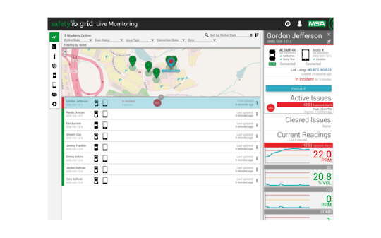 Safety io - Grid Live Monitor