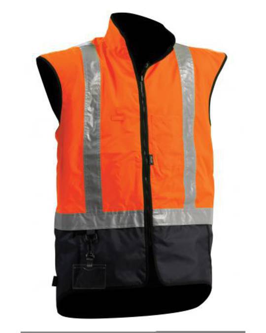 Bison Stamina Day/Night Orange Navy Vest