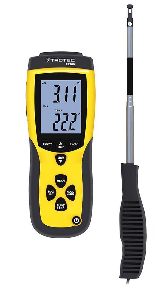 Trotec TA300 Anemometer - Velocity - Measurement Instruments - Accurate ...