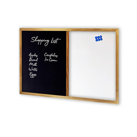 Quartet Reversible Easel - Black Chalkboard, 4' x 6', Hardwood Frame, Chalkboards