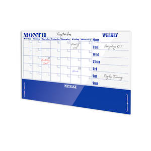 MONTHLY PLANNER | Magnetic Glassboard | 1200 x 900mm