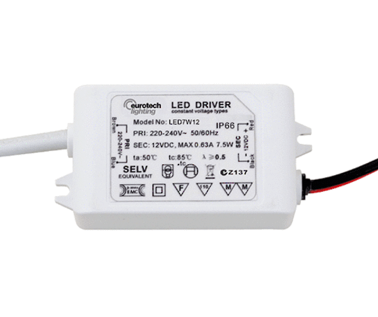 Constant Voltage LED Driver 12V DC 7.5W