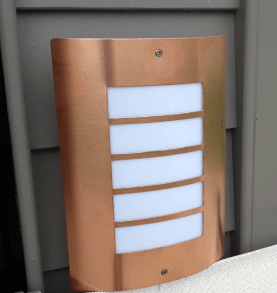 230 Volt Copper Watt Light PRICED TO SELL