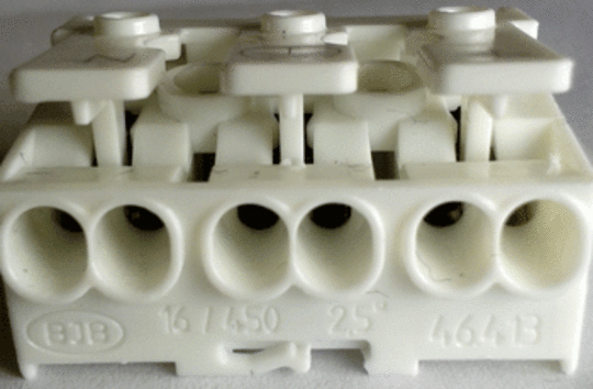 BJB Pushwire Terminal 3 Pole