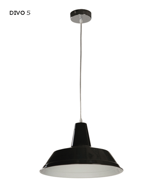 DIVO Industrial Style Metal Pendants in 10 Colours