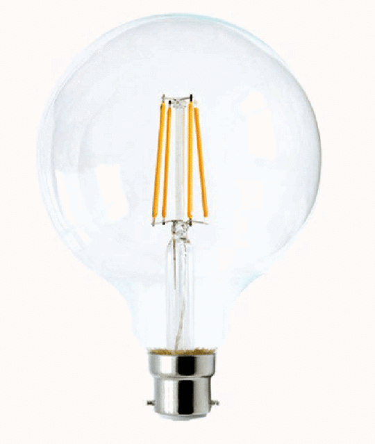 LED 95mm Globe Bulbs Vintage Style BC or ES Base