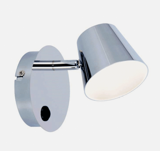 Eurotech Glow Spot Switched Option in White, Copper or Chrome.