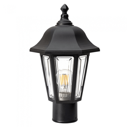 Hexagon Post Top Lantern