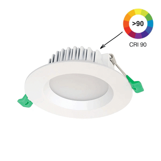 Eurotech 12W CRI 90 LED downlight
