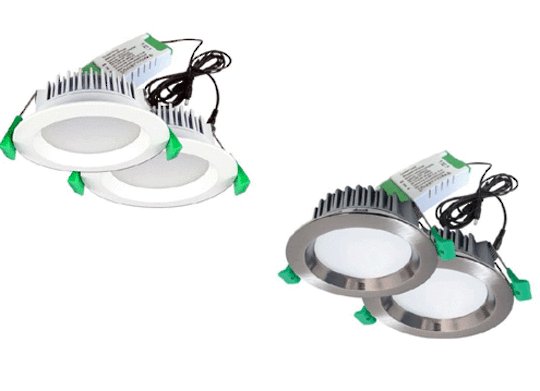 Eurotech Twinpack of two 12W LED Downlights