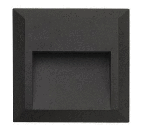 Surface Mounted Square Black Step Light