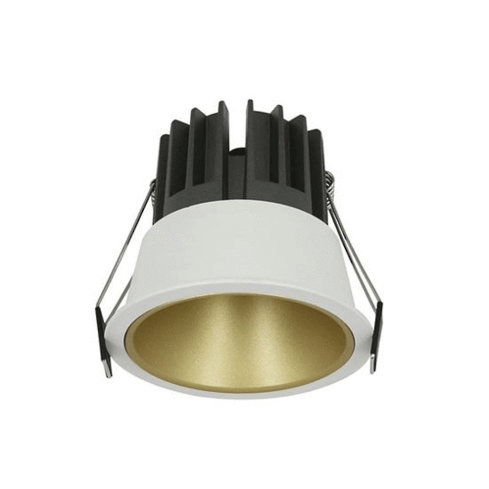 Downlight Round Low Glare White With Black or Gold Baffle CCT 10W