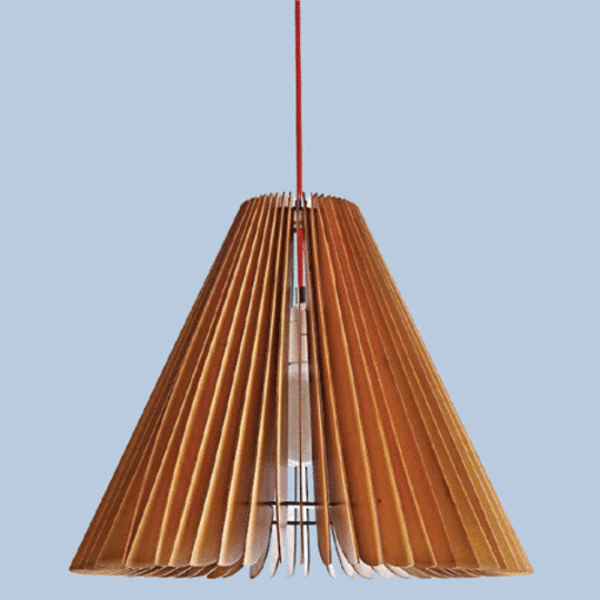 P50134 Light Timber shade Pendant